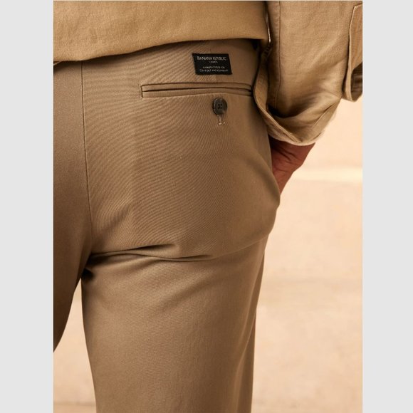 Pantalon Chino Banana Republic Homme – Taille 42x34, Coton Beige